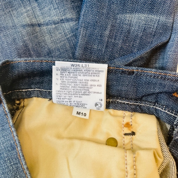 RARE Vintage Lee Works Denim Blue Jeans Women's Men's Size W25xL31 - Picture 12 of 12